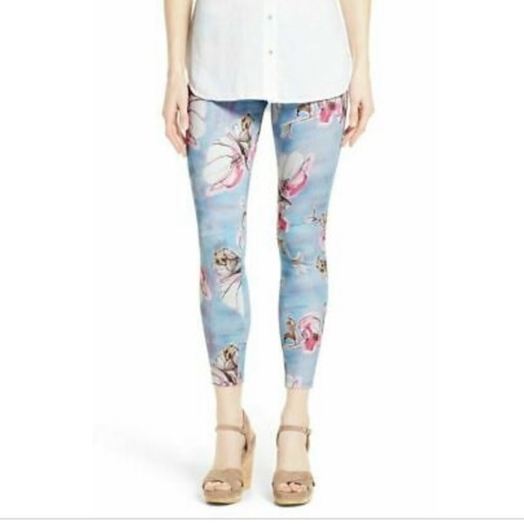 NWT Hue Leggings Size S Multi Floral - Picture 1 of 14